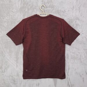 Lululemon T-Shirt Men's Metal Vent Tech Short Sleeve Heather Red  Sz M Red